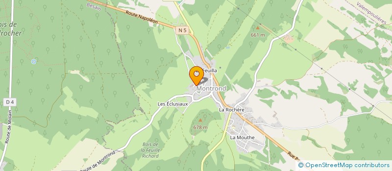 localisation de l'entreprise MADAME MARIE DELEMONT  MONTROND