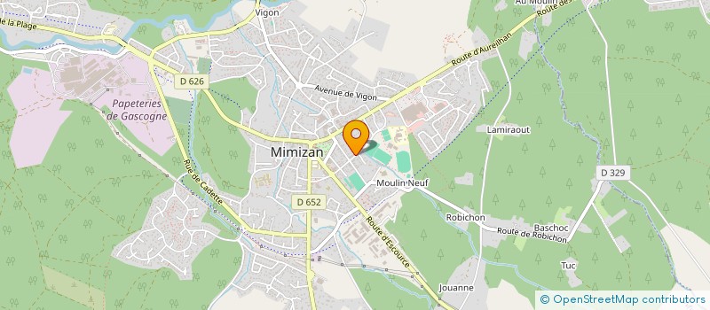 localisation de l'entreprise MADAME MARIE DELEST  MIMIZAN