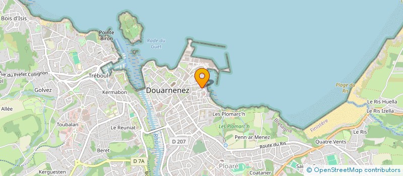 localisation de l'entreprise MADAME MARIE DELHIA DONDAIN à DOUARNENEZ