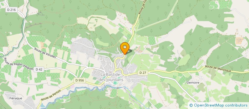 localisation de l'entreprise MADAME MARIE DELIBIOT à LA BASTIDE-DES-JOURDANS