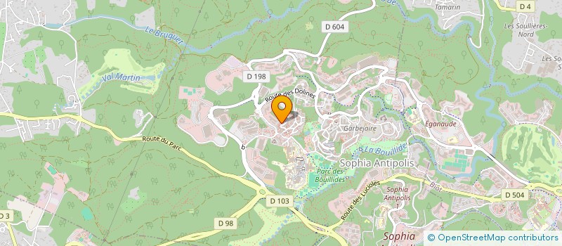 localisation de l'entreprise MADAME MARIE DELIEUVIN  VALBONNE