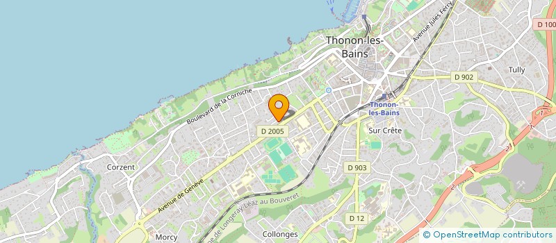 localisation de l'entreprise MADAME MARIE DELISLE à THONON-LES-BAINS
