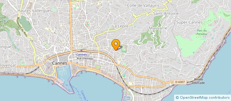 localisation de l'entreprise MADAME MARIE DELLEAUX à CANNES