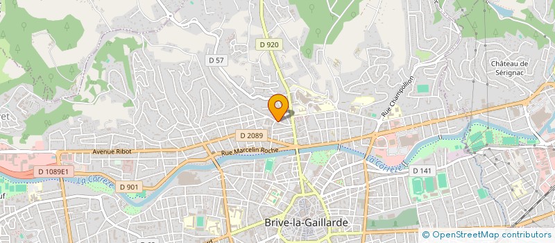 localisation de l'entreprise MADAME MARIE DELSENY  BRIVE-LA-GAILLARDE