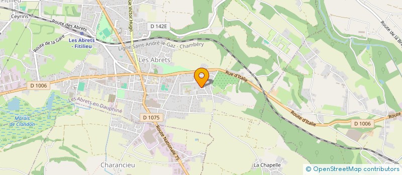 localisation de l'entreprise MADAME MARIE DEMERLE à LES ABRETS-EN-DAUPHINE