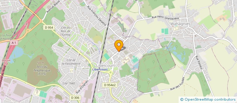 localisation de l'entreprise MADAME MARIE DEMORGNY  LIBERCOURT