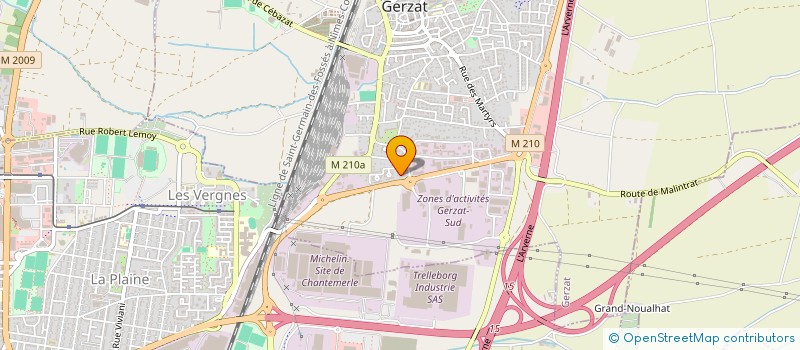 localisation de l'entreprise MADAME MARIE DENG  GERZAT