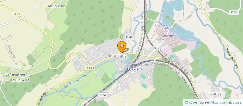localisation de l'entreprise MADAME MARIE DENIS  SERQUIGNY