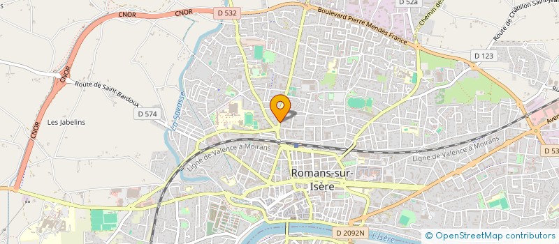localisation de l'entreprise MADAME MARIE DENIS à ROMANS-SUR-ISERE
