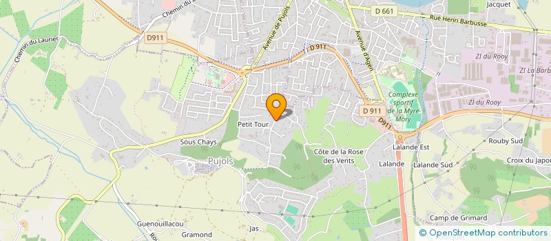 localisation de l'entreprise MADAME MARIE DENIS  PUJOLS