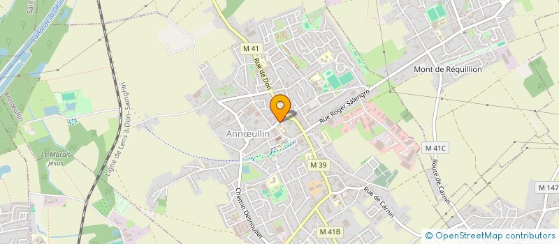 localisation de l'entreprise MADAME MARIE DENNEULIN  ANNULLIN