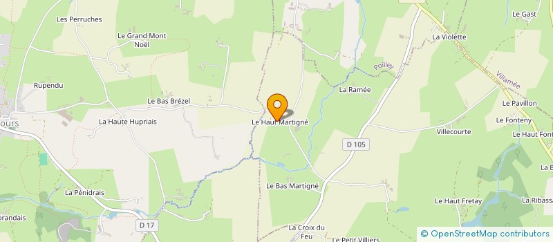 localisation de l'entreprise MADAME MARIE DENOUAL à LE CHATELLIER