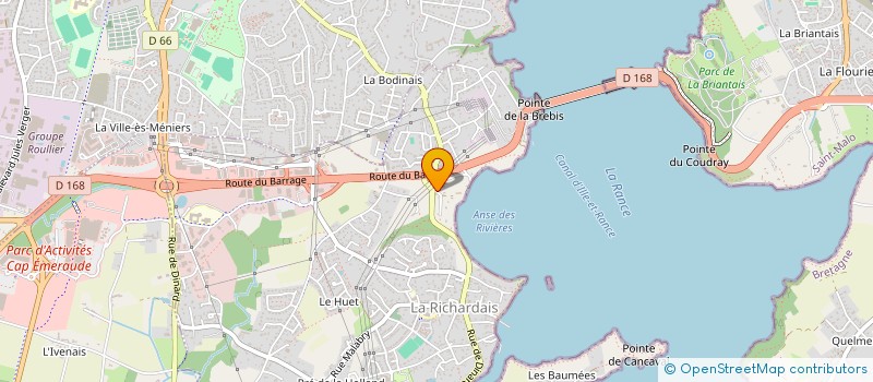 localisation de l'entreprise MADAME MARIE DENOUAL  LA RICHARDAIS