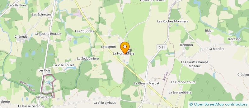 localisation de l'entreprise MADAME MARIE DENOUAL  MEILLAC