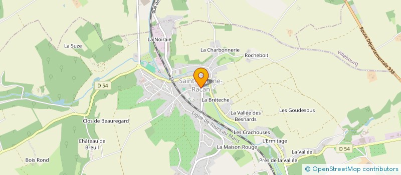 localisation de l'entreprise MADAME MARIE DENOYELLE à SAINT-PATERNE-RACAN