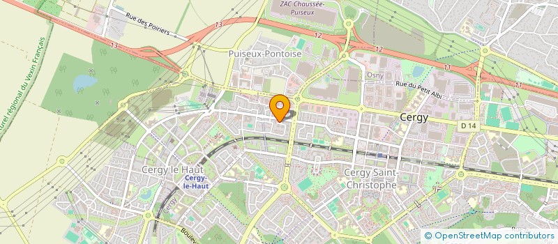 localisation de l'entreprise MADAME MARIE DEROZIN  CERGY