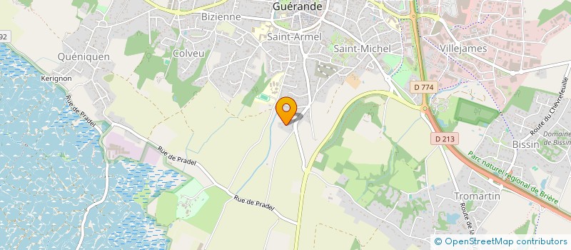 localisation de l'entreprise MADAME MARIE DERREUMAUX à GUERANDE