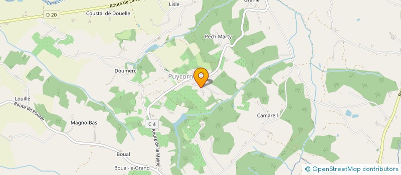 localisation de l'entreprise MADAME MARIE DERRUA  PUYCORNET