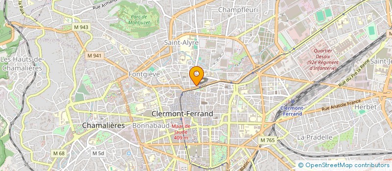 localisation de l'entreprise MADAME MARIE DESCHAMPS  CLERMONT-FERRAND