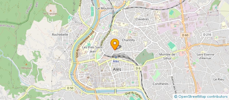 localisation de l'entreprise MADAME MARIE DESCORPS  ALES