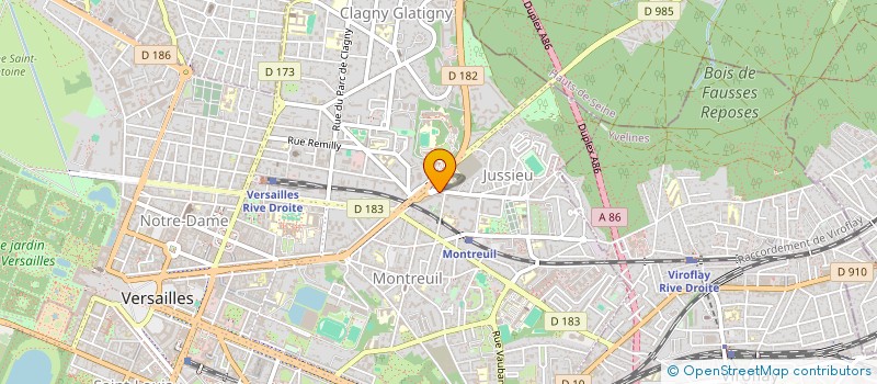 localisation de l'entreprise MADAME MARIE DESCROIX à VERSAILLES