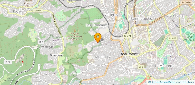 localisation de l'entreprise MADAME MARIE DESHAYES  CEYRAT