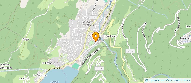 localisation de l'entreprise MADAME MARIE DESMAREST  ALLEVARD