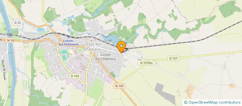 localisation de l'entreprise MADAME MARIE DESMAZIERES à LUSSAC-LES-CHATEAUX