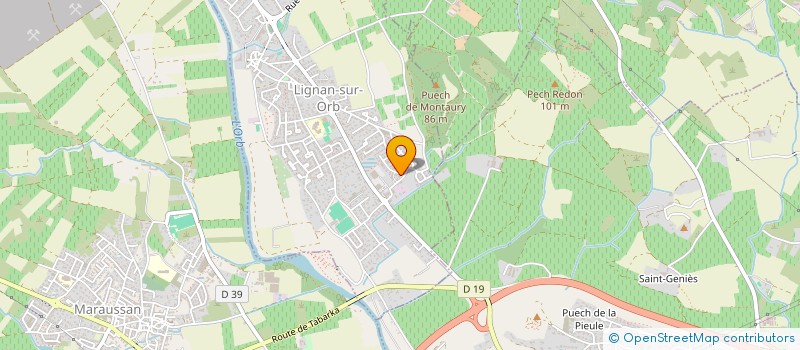 localisation de l'entreprise MADAME MARIE DESRAVINES  LIGNAN-SUR-ORB