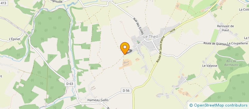 localisation de l'entreprise MADAME MARIE DESREUMAUX  SAINT-PIERRE-EGLISE