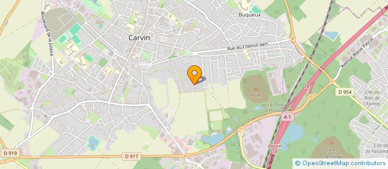 localisation de l'entreprise MADAME MARIE DESSEAUX  CARVIN