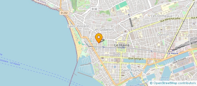 localisation de l'entreprise MADAME MARIE DESTOMBES à LE HAVRE