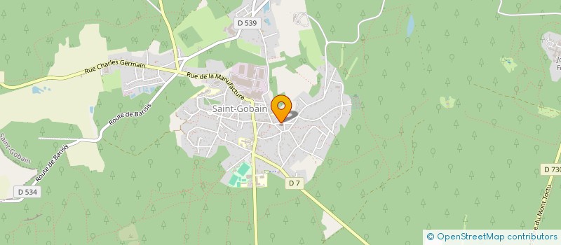 localisation de l'entreprise MADAME MARIE DESTREZ  SAINT-GOBAIN