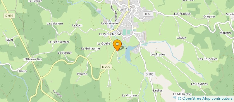 localisation de l'entreprise MADAME MARIE DESUDDE à CUNLHAT