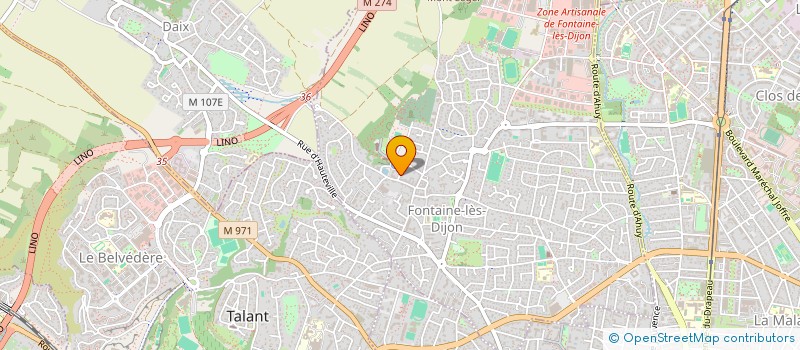 localisation de l'entreprise MADAME MARIE DEVALIERE  FONTAINE-LES-DIJON