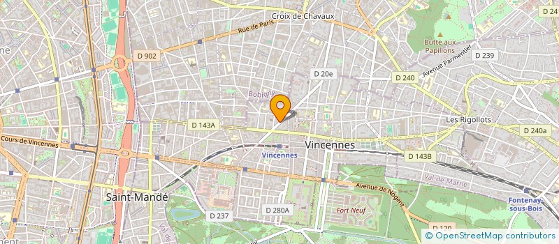 localisation de l'entreprise MADAME MARIE DEVAUX  VINCENNES