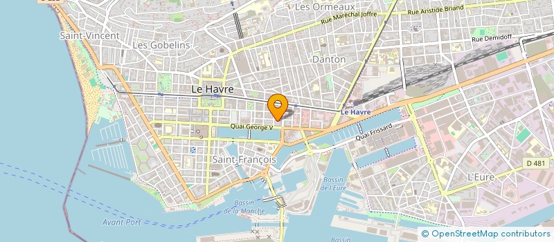 localisation de l'entreprise MADAME MARIE DEVAUX  LE HAVRE