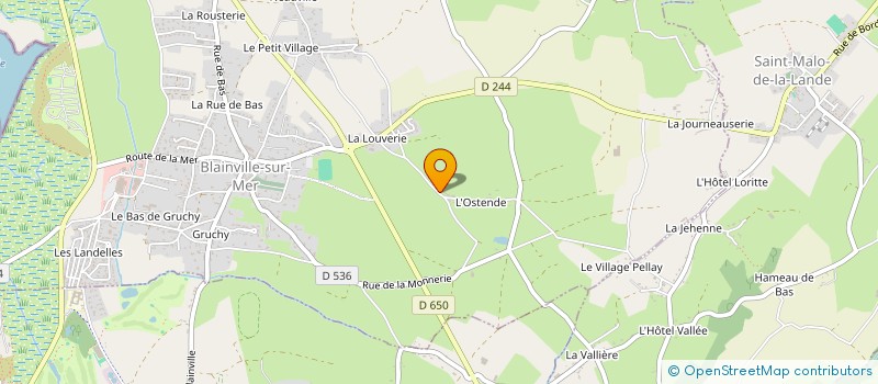 localisation de l'entreprise MADAME MARIE DEVEMY  BLAINVILLE-SUR-MER