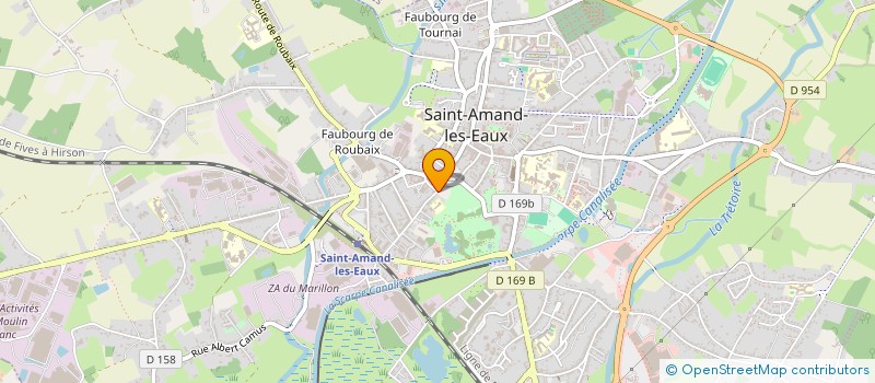 localisation de l'entreprise MADAME MARIE DEWASMES  SAINT-AMAND-LES-EAUX