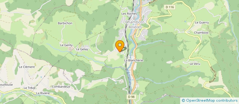 localisation de l'entreprise MADAME MARIE DEZANI  CHAMBOST ALLIERES