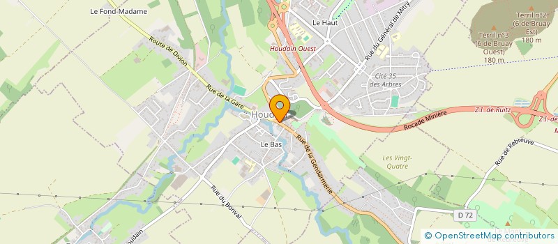 localisation de l'entreprise MADAME MARIE DHENIN  HOUDAIN