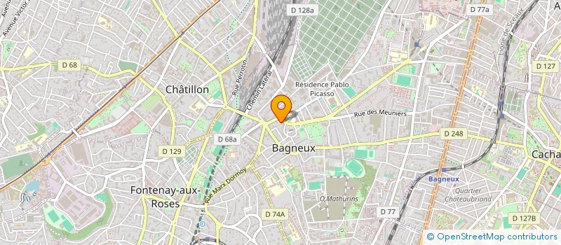 localisation de l'entreprise MADAME MARIE DHUIEGE à BAGNEUX
