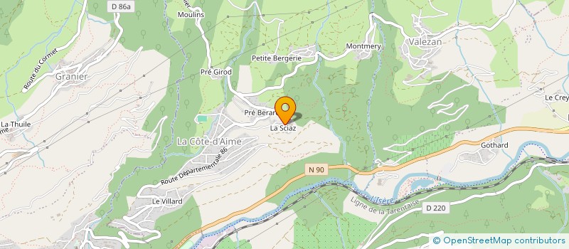 localisation de l'entreprise MADAME MARIE DI CRISTOFANO à LA PLAGNE TARENTAISE