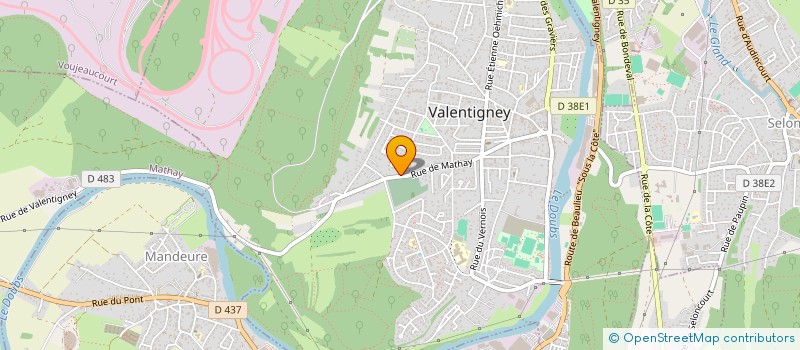 localisation de l'entreprise MADAME MARIE DIDIER  VALENTIGNEY