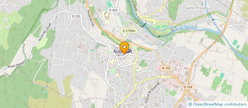 localisation de l'entreprise MADAME MARIE DIDIER  AUBENAS