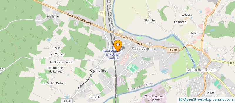 localisation de l'entreprise MADAME MARIE DIENG DIT SOCK  SAINT-AIGULIN