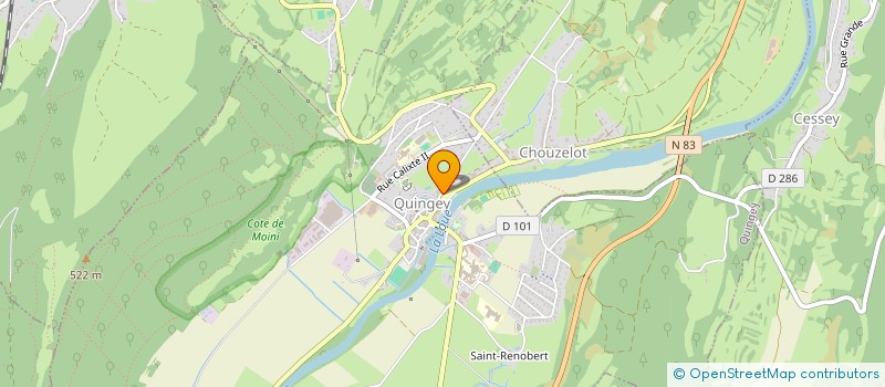 localisation de l'entreprise MADAME MARIE DIETRICH  QUINGEY