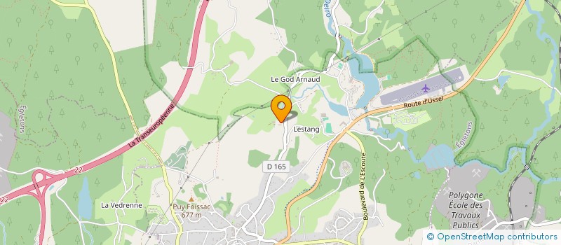 localisation de l'entreprise MADAME MARIE DIGNAC  EGLETONS