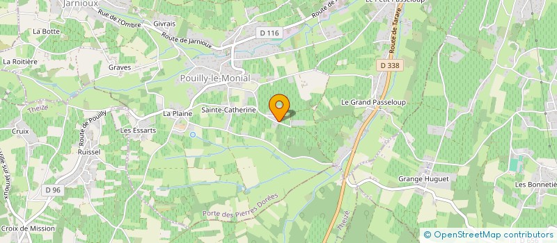 localisation de l'entreprise MADAME MARIE DIJOUD à PORTE-DES-PIERRES-DOREES