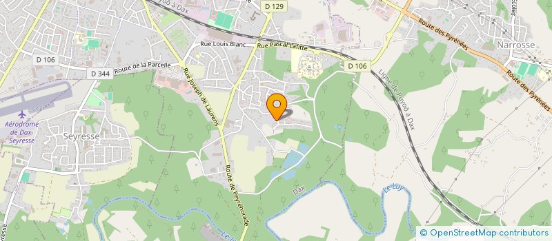 localisation de l'entreprise MADAME MARIE DOAT  DAX